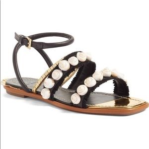 Tory Burch Sinclair Seashell sandals 🌊
